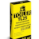 Клей для плитки "ТOILER" TL 25 25кг